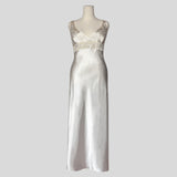 Silky embroidered sequin gown