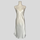 Bridal embroidered knee length slip