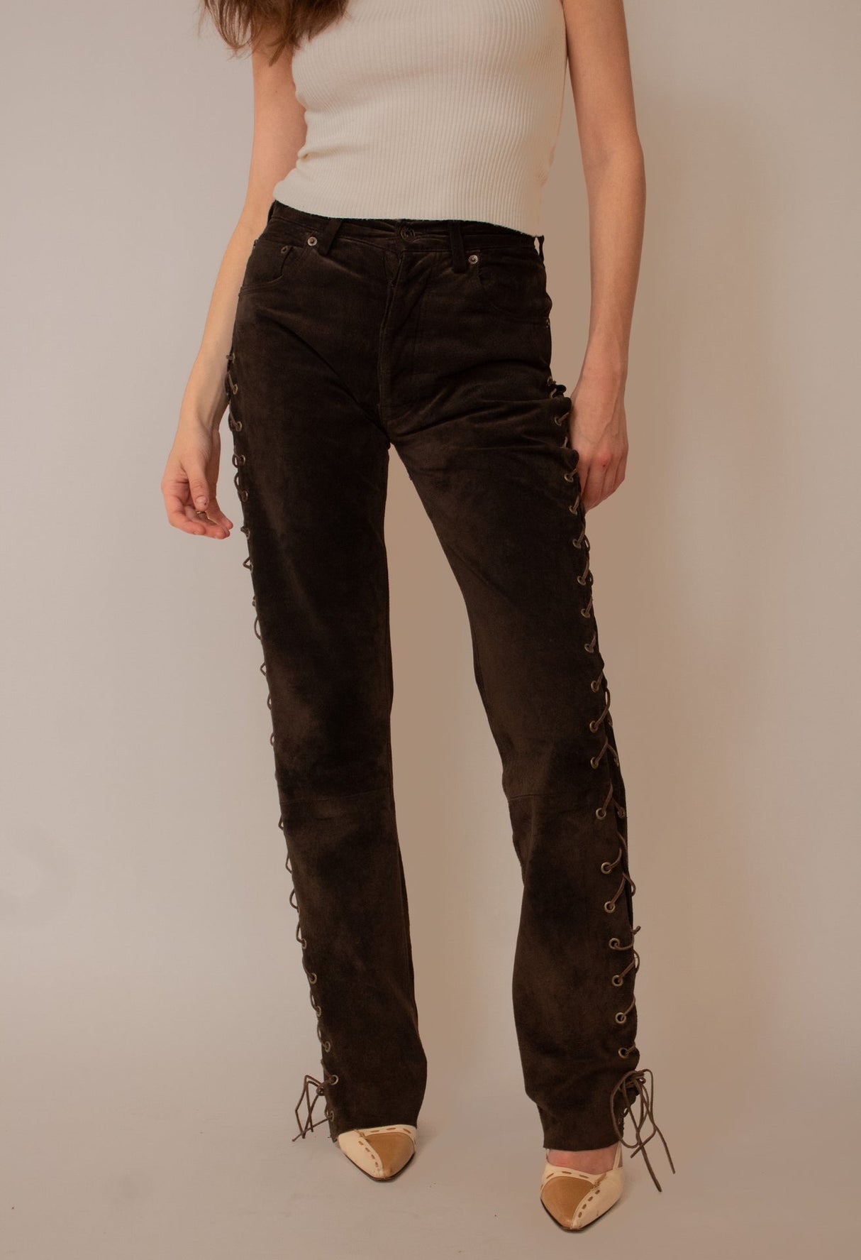 Laced Pants Chocolate