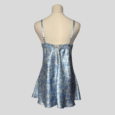 Floral underwire split front slip