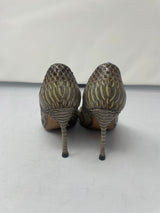 Manolo Blahnik Snakeskin Pumps 35.5