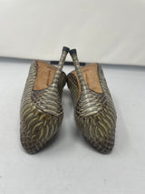 Manolo Blahnik Snakeskin Pumps 35.5