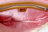 Fendi Pink and White Crochet Baguette - Under $2000
