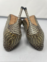 Manolo Blahnik Snakeskin Pumps 35.5