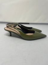 Gucci Green Slingback Heels 36