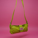 Fendi Lime Green Skinny Baguette Shoulder Bag