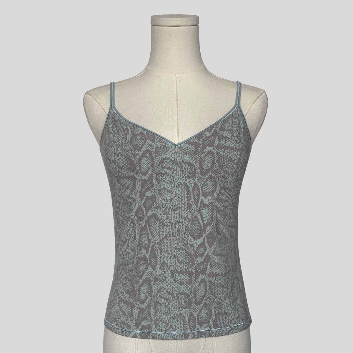 Snake print cami in blue