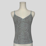 Snake print cami in blue