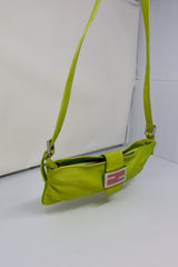 Fendi Lime Green Skinny Baguette Shoulder Bag