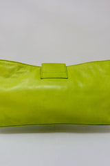 Fendi Lime Green Skinny Baguette Shoulder Bag