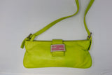 Fendi Lime Green Skinny Baguette Shoulder Bag