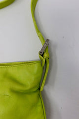 Fendi Lime Green Skinny Baguette Shoulder Bag