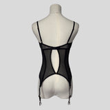 Mesh patterned corset