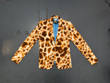 JUST CAVALLI Giraffe Animal Print Blazer