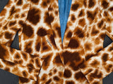 JUST CAVALLI Giraffe Animal Print Blazer