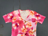 Pink Orchid Print T-shirt