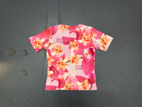 Pink Orchid Print T-shirt