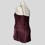 Matching silk cami and shorts set