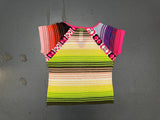 CHRISTIAN LACROIX Multicolor Stripe Knit Short Sleeve Top