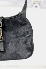 Gucci Tom Ford Era Mini Jackie Black Pony Hair