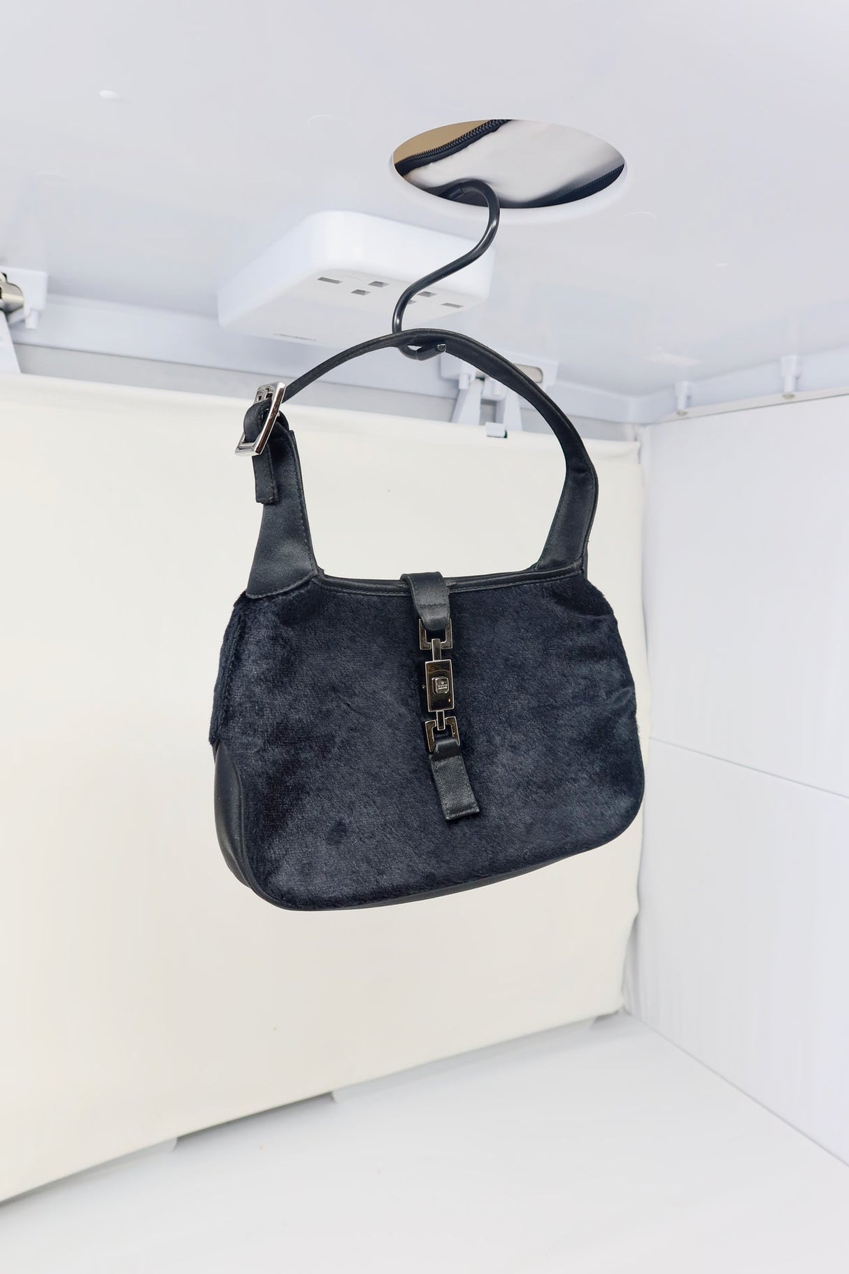 Gucci Tom Ford Era Mini Jackie Black Pony Hair