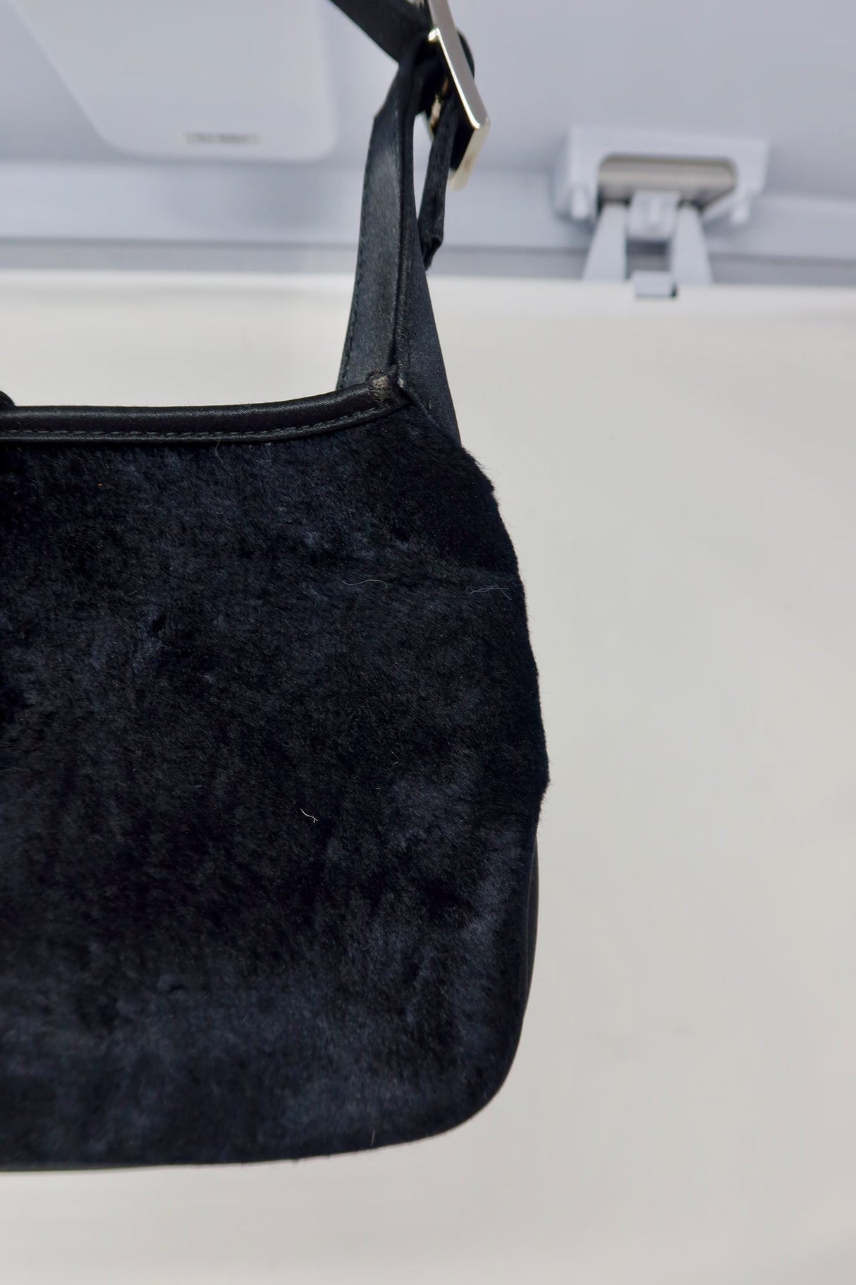 Gucci Tom Ford Era Mini Jackie Black Pony Hair