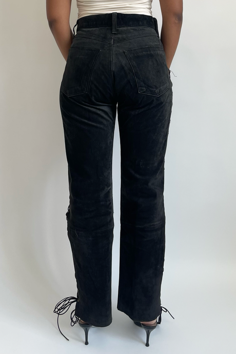 Laced Pants Black
