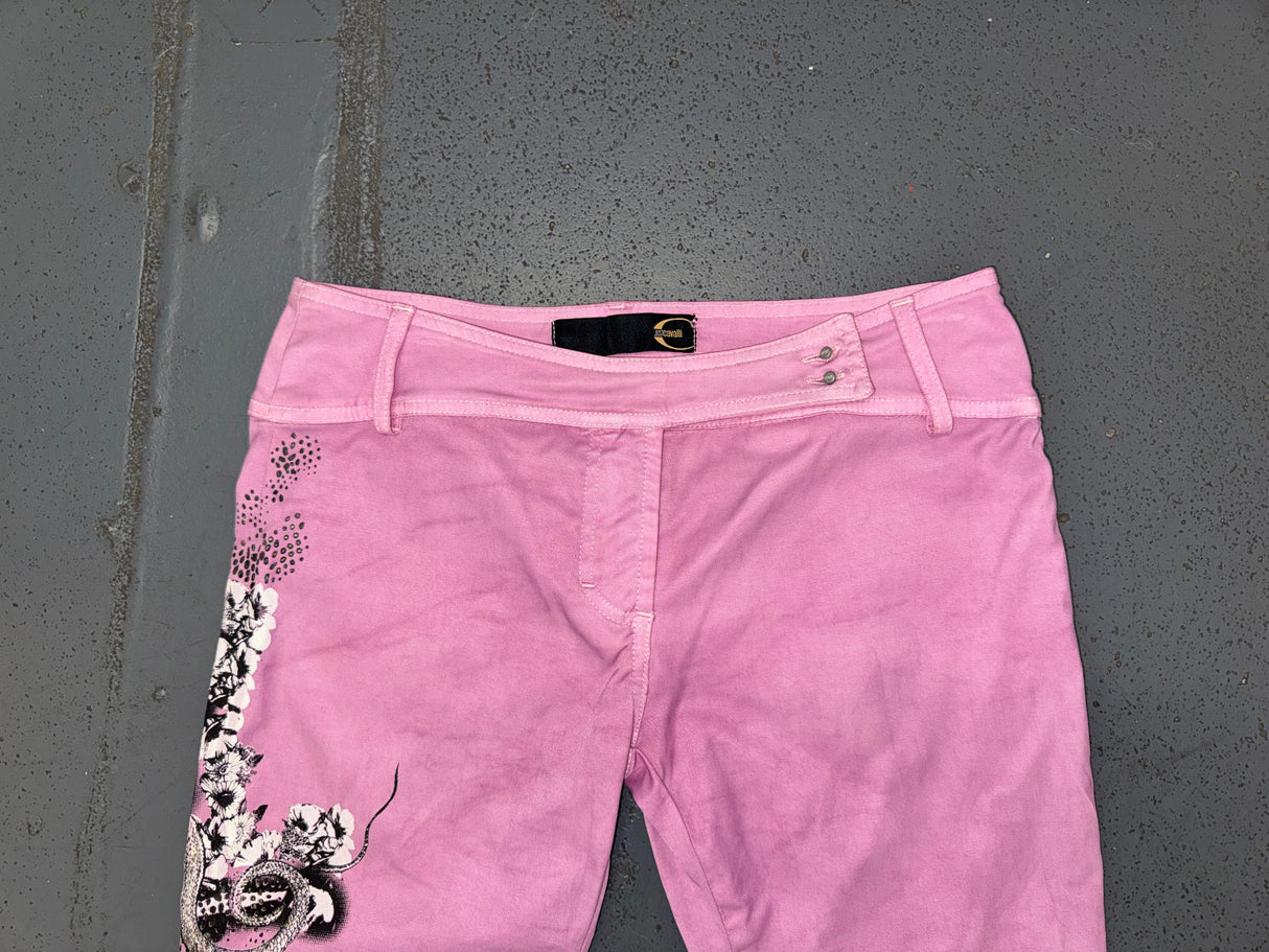 JUST CAVALLI Light Purple Low Rise Capri Pants