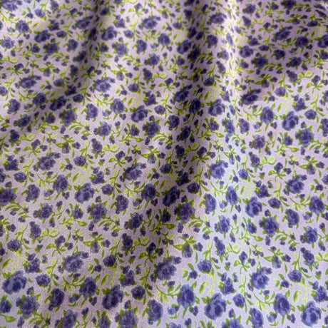 Sweetheart lace trim slip in purple floral