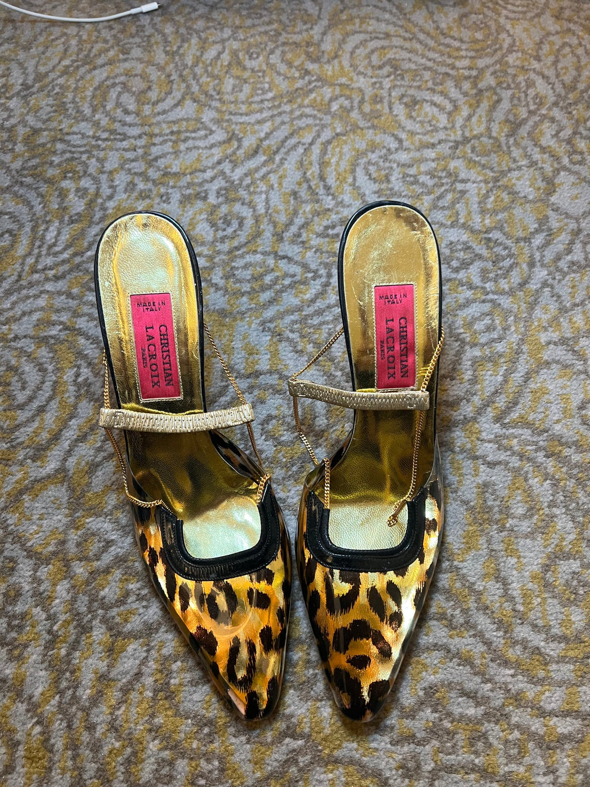 Christian Lacroix Cheetah Heels (IT 40)