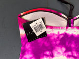 LA BLANCA Brown and Tie Dye Swim Tankini and Skirt