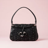 Valentino Black Crochet Bag