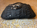 Valentino Black Crochet Bag