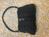 Valentino Black Crochet Bag