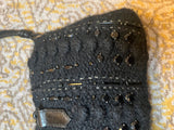 Valentino Black Crochet Bag