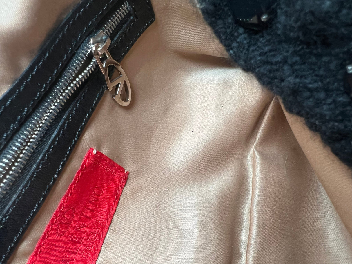 Valentino Black Crochet Bag