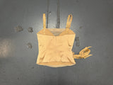 BCBG Beige Mesh Corset Top