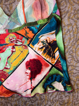 Jean Paul Gaultier Femme Vintage Pop Art Portrait Print Two-Piece Set