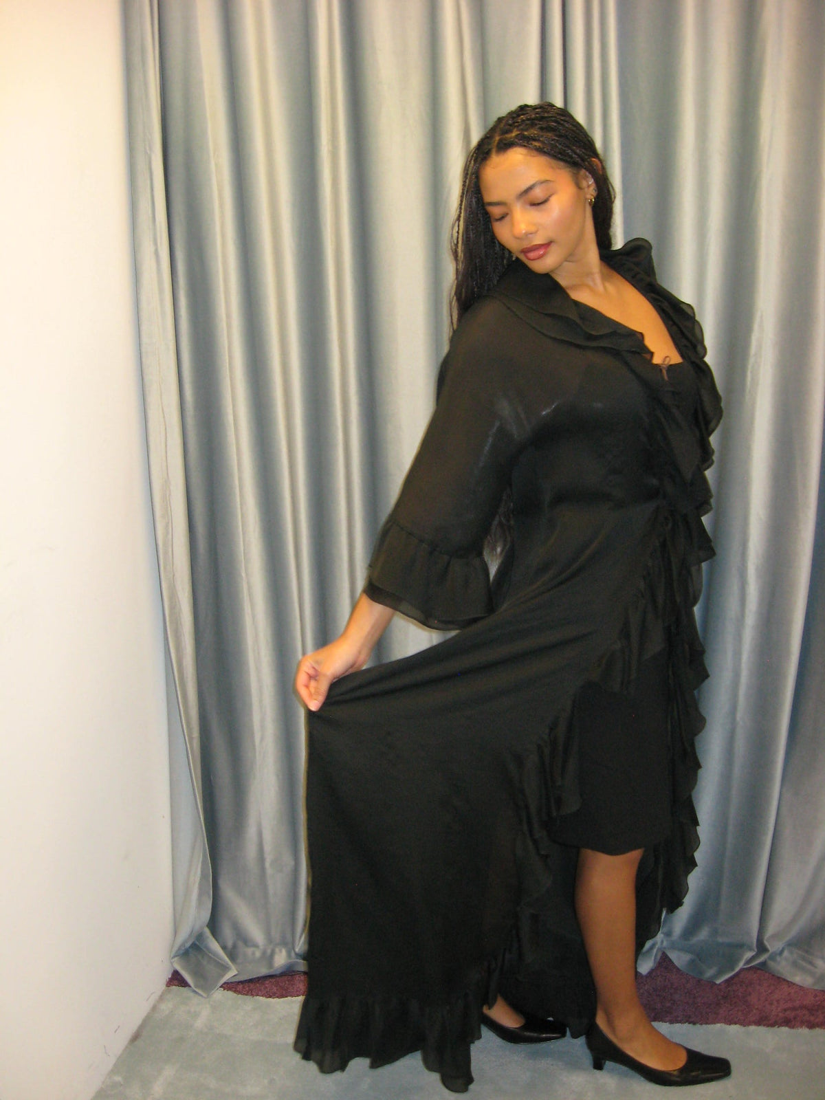 1980's Lanvin Sheer Robe