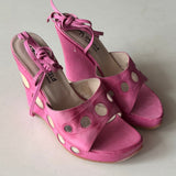 Paloma Barcelo Pink Platform Wedges