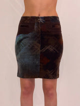 Roberta Scarpa Velour Pencil Skirt