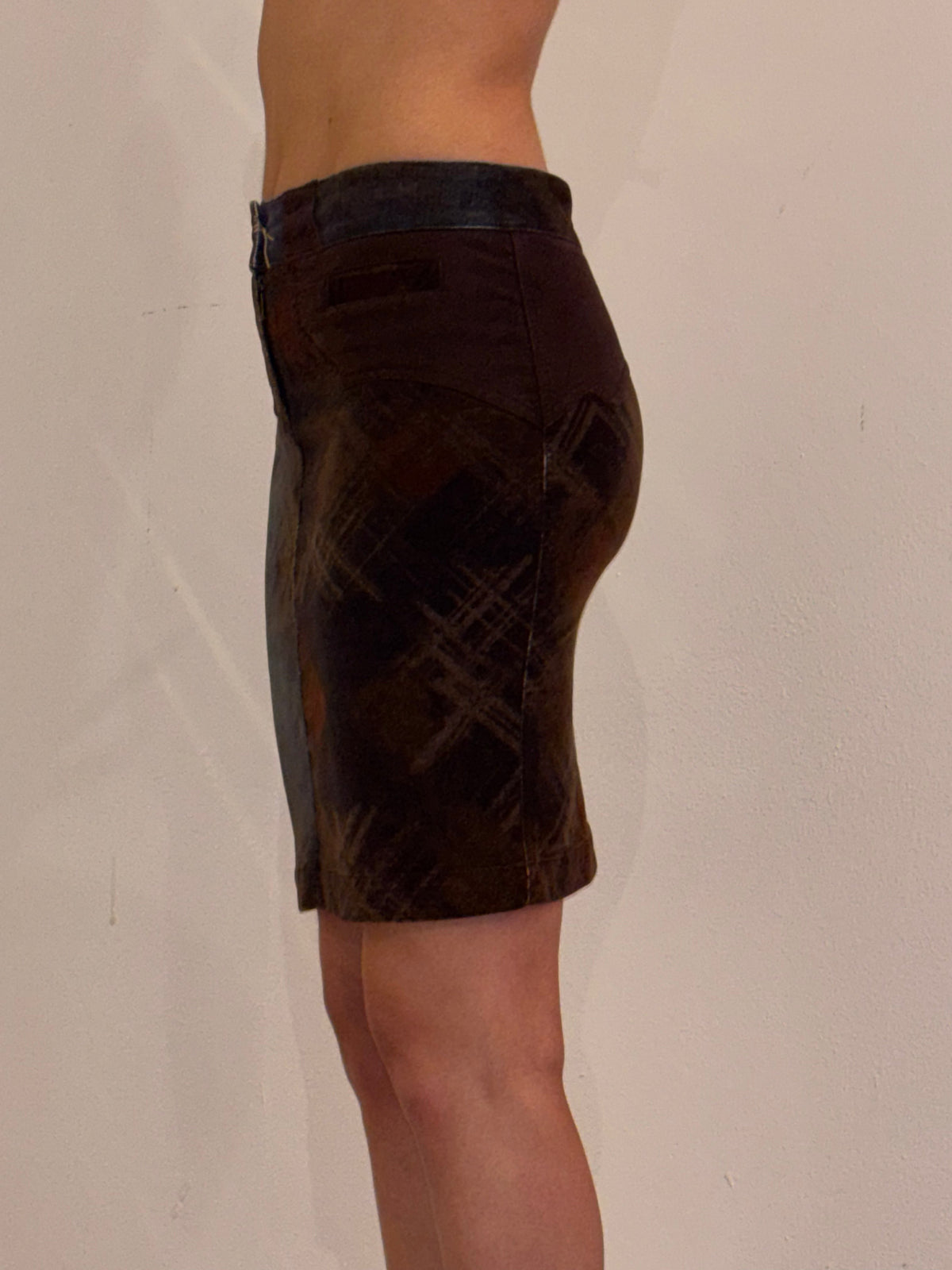 Roberta Scarpa Velour Pencil Skirt