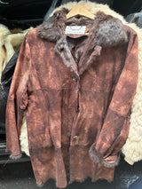 Suede shearling jacket