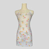 Sheer floral backless slip with matching underwear