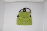 Fendi Lime Green Knit Baguette
