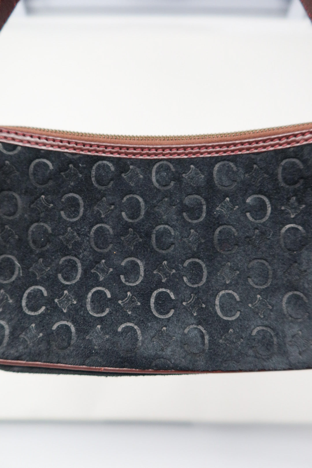Celine Suede Black Shoulder Bag