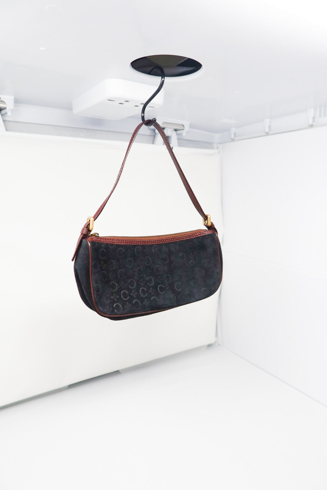 Celine Suede Black Shoulder Bag