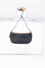 Celine Suede Black Shoulder Bag