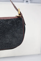 Celine Suede Black Shoulder Bag