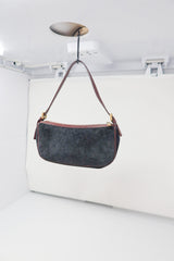Celine Suede Black Shoulder Bag